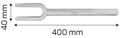 NEO TOOLS Gömbfejszerelő villa 400mm, kovácsolt 25 év garanciával 11-806