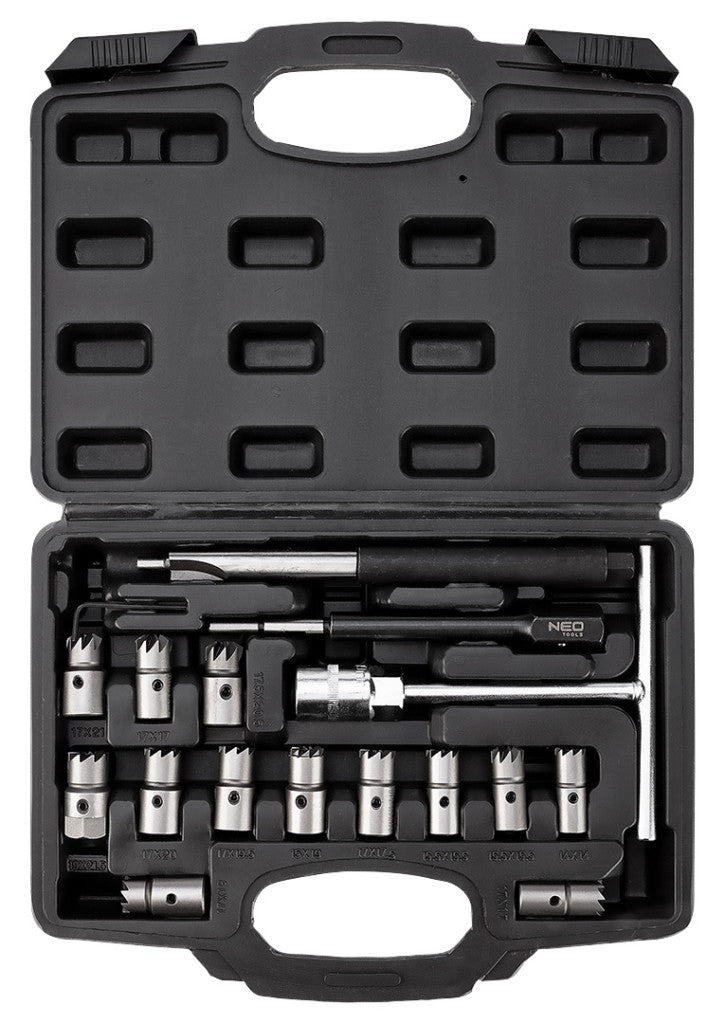 NEO TOOLS Injektoraljzat maró és tisztító készlet, 17db-os 11-885
