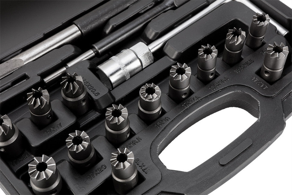 NEO TOOLS Injektoraljzat maró és tisztító készlet, 17db-os 11-885