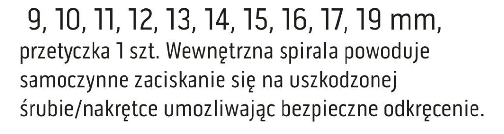 NEO TOOLS Dugókulcskészlet SÉRÜLT FEJŰ csavarokhoz, 3/8", 11db 11-922