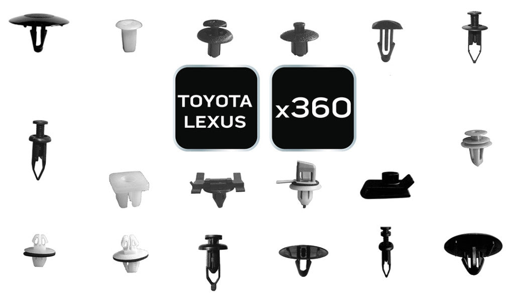 NEO TOOLS Gépkocsi rögzítő patent készlet, 360db, Toyota/Lexus 11-950