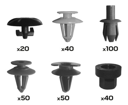NEO TOOLS Gépkocsi rögzítő patent készlet, 300db, Opel 11-952