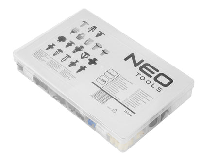 NEO TOOLS Gépkocsi rögzítő patent készlet, 418db, Honda 11-956