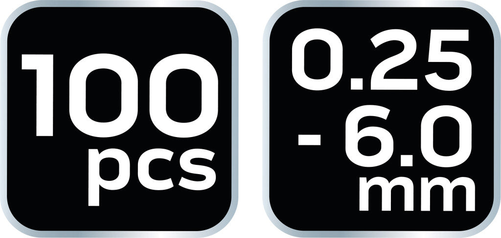 NEO TOOLS Érvéghüvely készlet, szigetelt 100db-os (0.25 - 6.0mm) 11-969