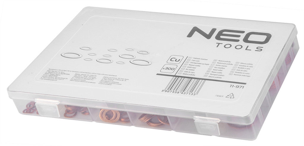 NEO TOOLS Réz alátét készlet, 300db 11-971