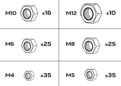 NEO TOOLS Önzáró anya készlet 146db 11-972