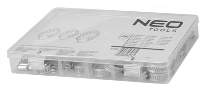 NEO TOOLS Tömlőbilincs készlet, 34db 11-981