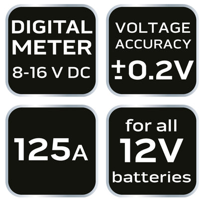 NEO TOOLS Akkumulátor teszter 125 A, 12 V - digital 2 év garanciával 11-985