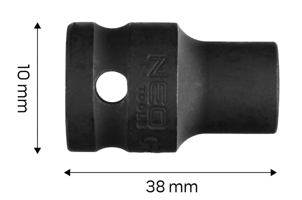 NEO TOOLS Gépi dugókulcs 1/2", 10mm, Cr-Mo 12-210