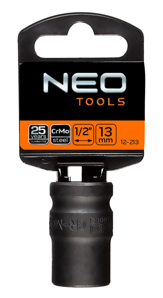 NEO TOOLS Gépi dugókulcs 1/2", 13mm, Cr-Mo 12-213