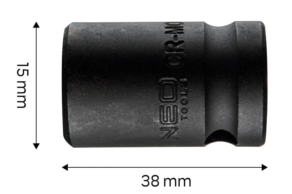 NEO TOOLS Gépi dugókulcs 1/2", 15mm, Cr-Mo 12-215