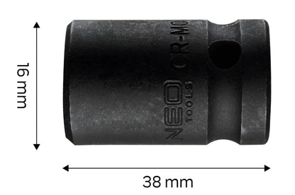 NEO TOOLS Gépi dugókulcs 1/2", 16mm, Cr-Mo 12-216