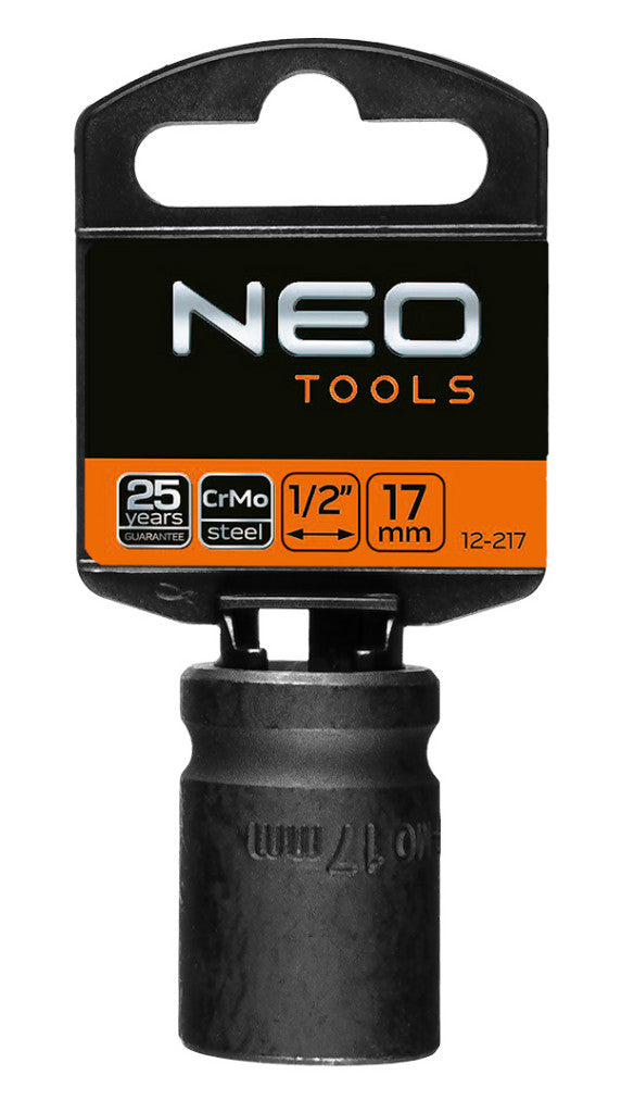 NEO TOOLS Gépi dugókulcs 1/2", 17mm, Cr-Mo 12-217