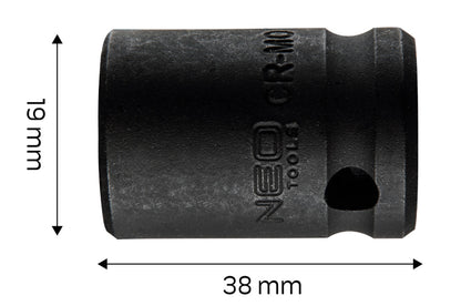 NEO TOOLS Gépi dugókulcs 1/2", 19mm, Cr-Mo 12-219