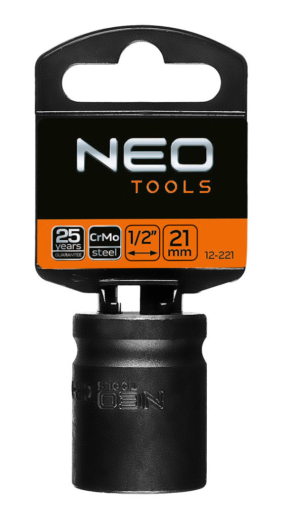 NEO TOOLS Gépi dugókulcs 1/2", 21mm, Cr-Mo 12-221