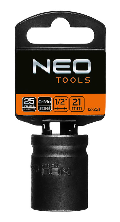 NEO TOOLS Gépi dugókulcs 1/2", 21mm, Cr-Mo 12-221