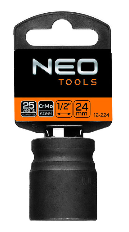 NEO TOOLS Gépi dugókulcs 1/2", 24mm, Cr-Mo 12-224