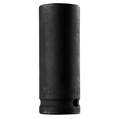 NEO TOOLS Hosszú Gépi dugókulcs 1/2", 21mm, Cr-Mo 12-321