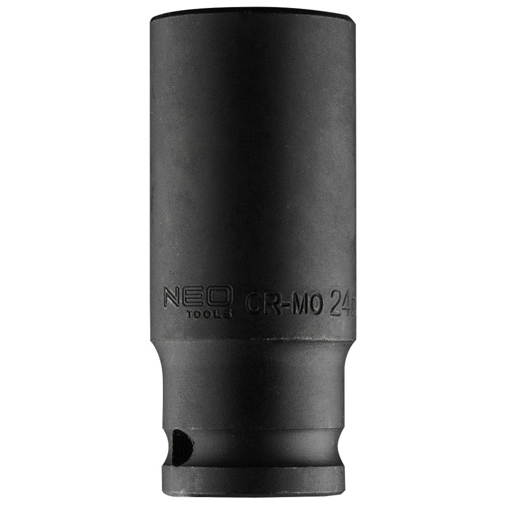 NEO TOOLS Hosszú Gépi dugókulcs 1/2", 24mm, Cr-Mo 12-324