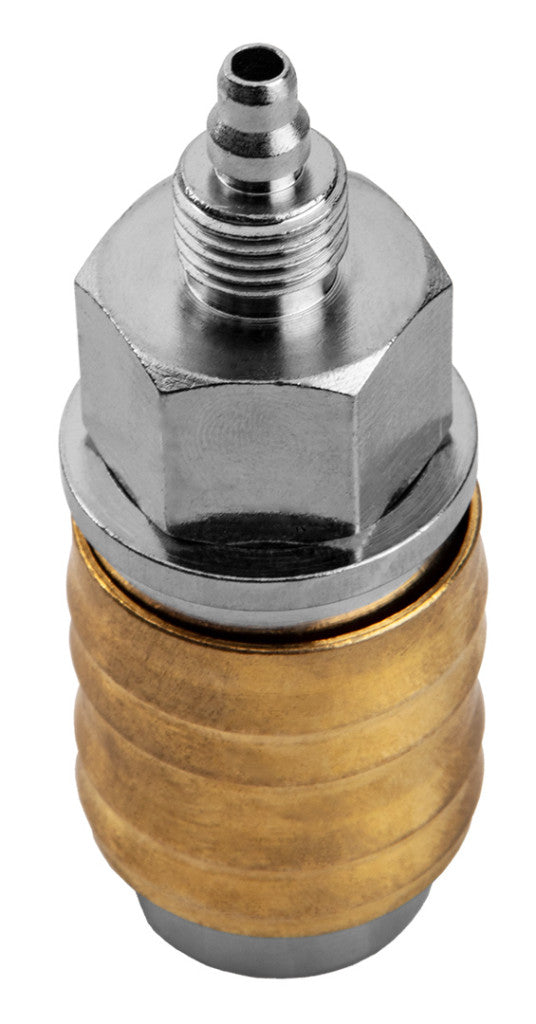 NEO TOOLS Pneumatikus gyorscsatlakozó, tömlővéges, védőrugós 4mm 12-600