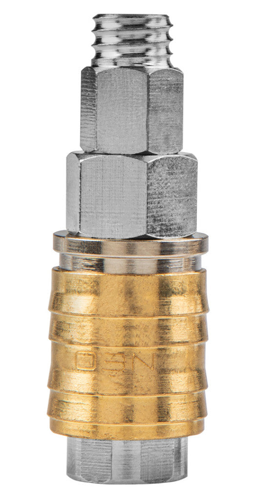 NEO TOOLS Pneumatikus gyorscsatlakozó, tömlővéges, védőrugós 8mm 12-602