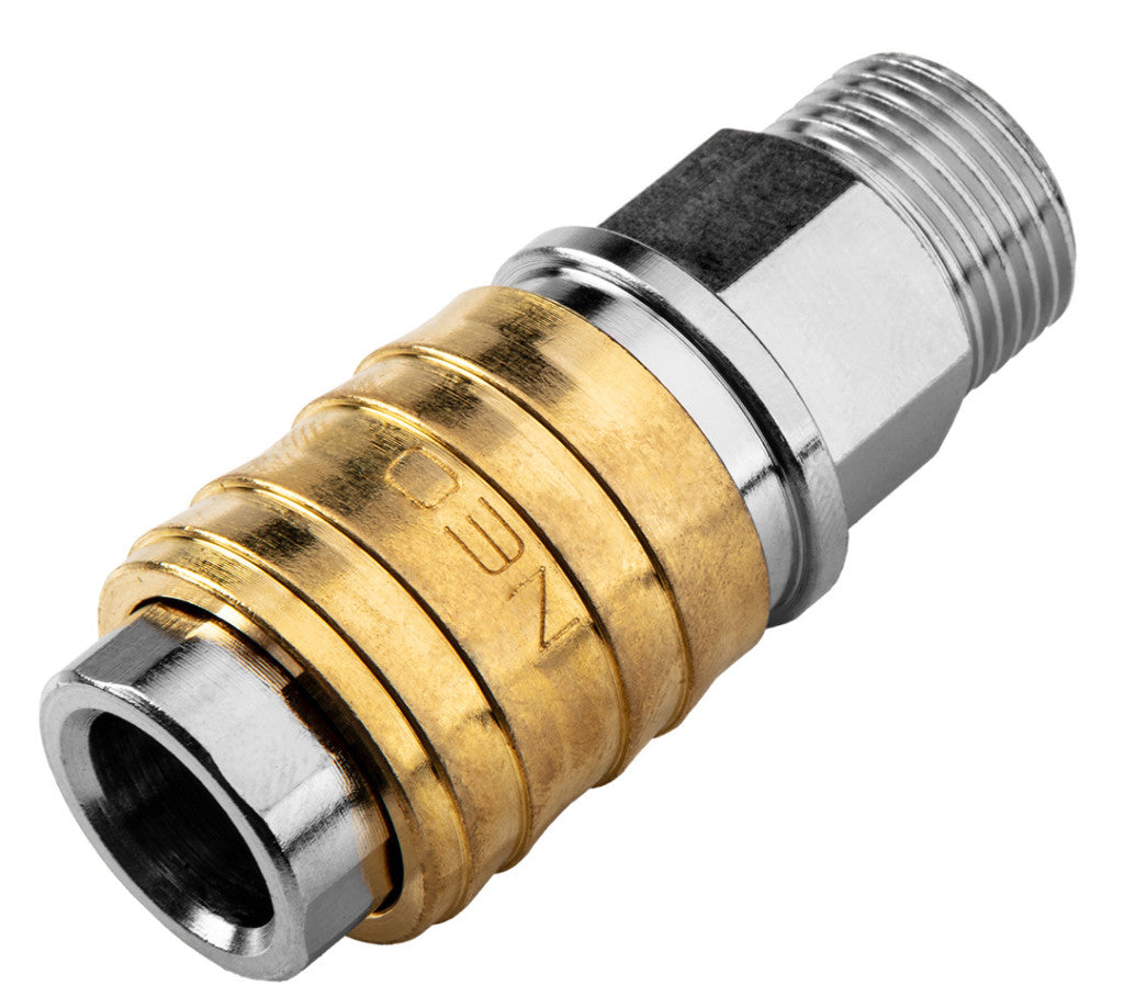 NEO TOOLS Pneumatikus gyorscsatlakozó + ellendarab, 3/8" külsőmenet 12-646