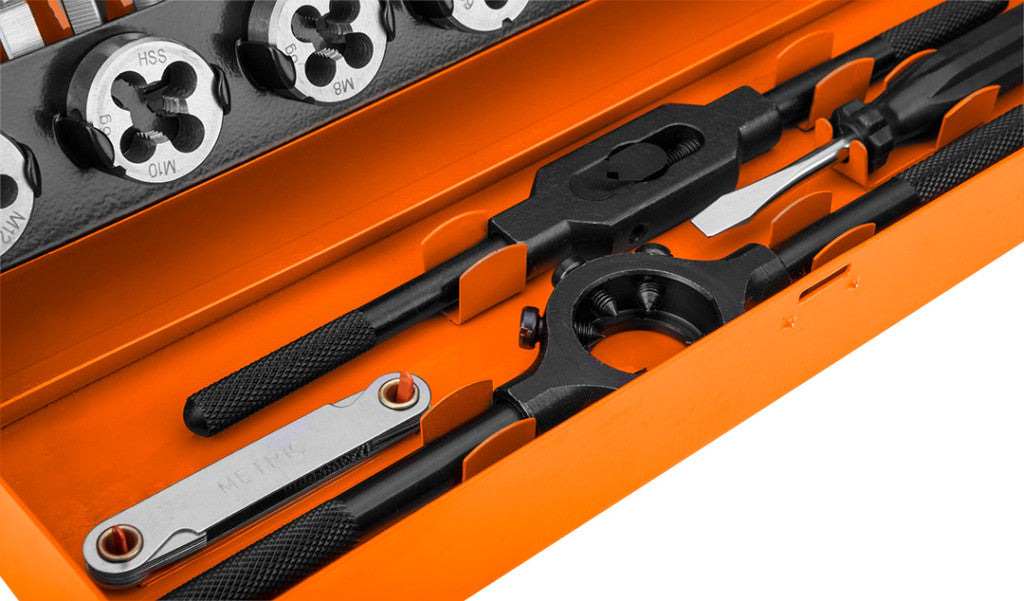 NEO TOOLS Menetkészítő készlet, M3-M12, HSS, 32db 12-915