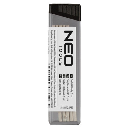 NEO TOOLS Ácsceruza betét fehér HB, 5db, 13-810-hez, 13-815-höz 13-820