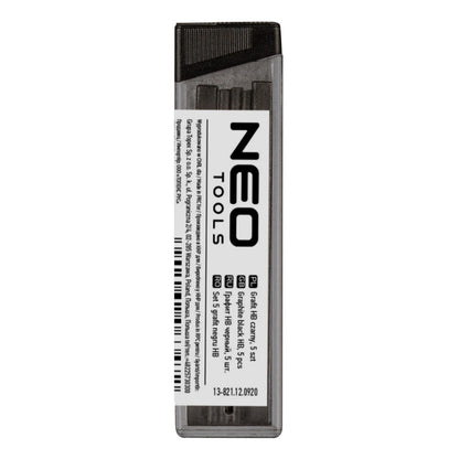 NEO TOOLS Ácsceruza betét fekete HB, 5db, 13-810-hez, 13-815-höz 13-821