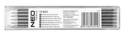 NEO TOOLS Ácsceruza betét 13-816-hoz, HB, 6db 13-823
