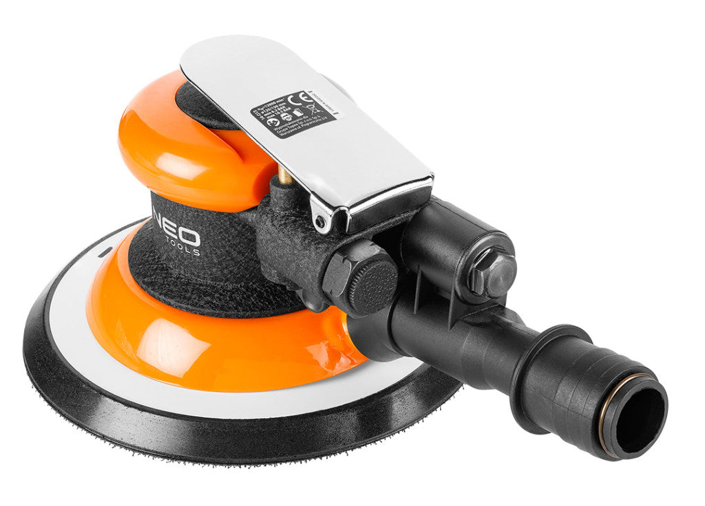 NEO TOOLS Pneumatikus excentercsiszoló 150mm, vákumos porelszívással 2 év garanciával 14-013