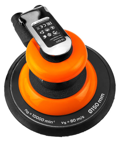 NEO TOOLS Pneumatikus excentercsiszoló, 150mm, 10 000 rpm 2 év garanciával 14-020