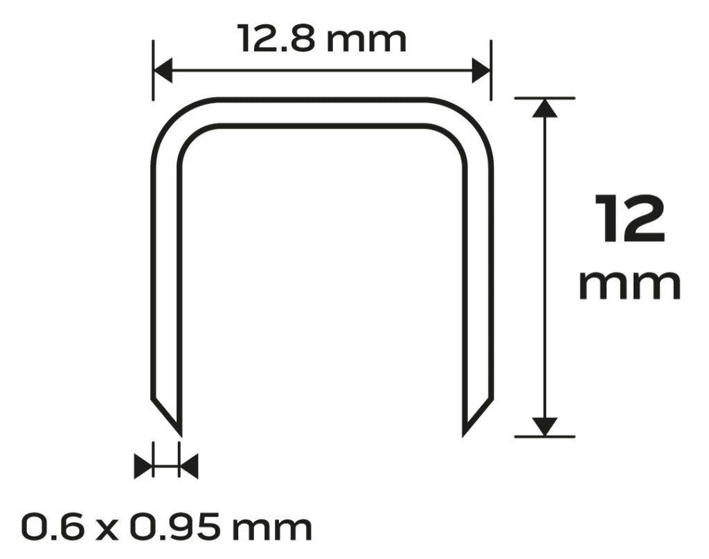 NEO TOOLS Tűzőkapocs, horganyzott 80-as tipus, pneumatikus tűzőgéphez (14-572), GA21, 12mm, 4000db 14-613