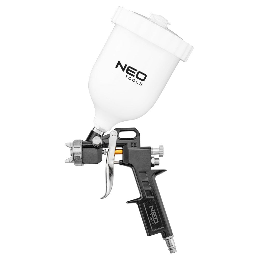 NEO TOOLS Pneumatikus festékszóró pisztoly, felső tartályos, 1,5mm 14-702