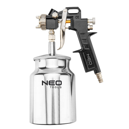 NEO TOOLS Pneumatikus festékszóró pisztoly, alsó tartályos, 1,5mm 14-704