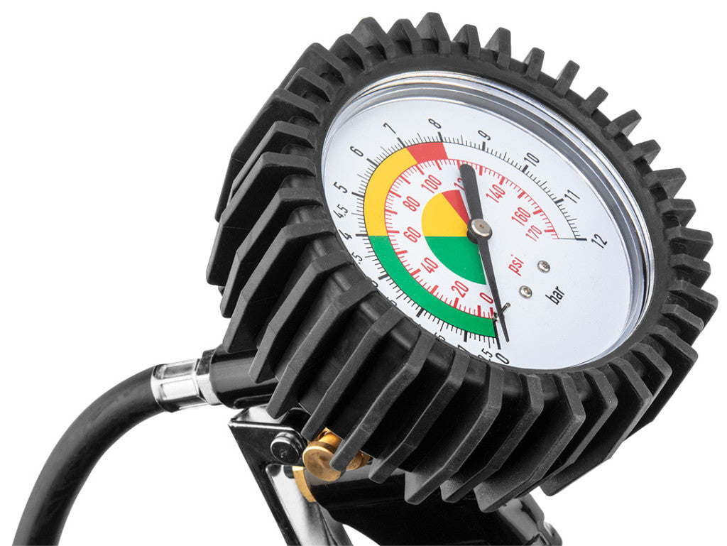 NEO TOOLS Pneumatikus kerékfúvó pisztoly, nyomásmérővel 80mm, dupla teherautó kerekekhez 14-716