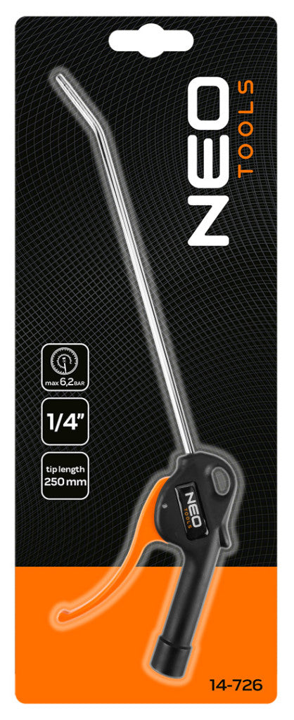 NEO TOOLS Pneumatikus lefúvópisztoly, 250mm 14-726