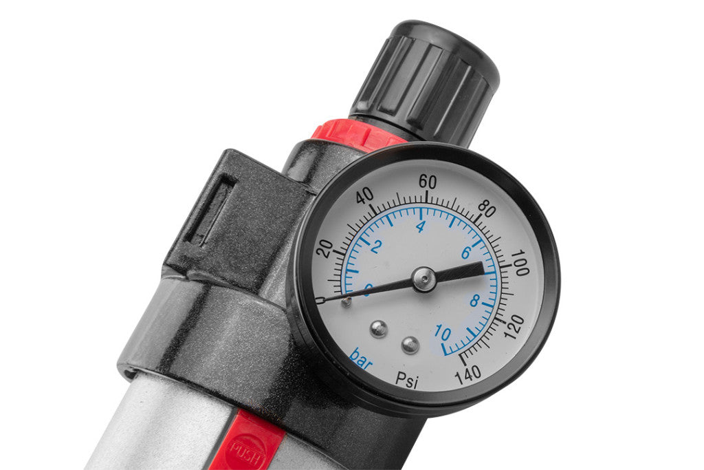 NEO TOOLS Pneumatikus víztelenítő szűrő 1/2", nyomásszabályzóval, fém 14-732