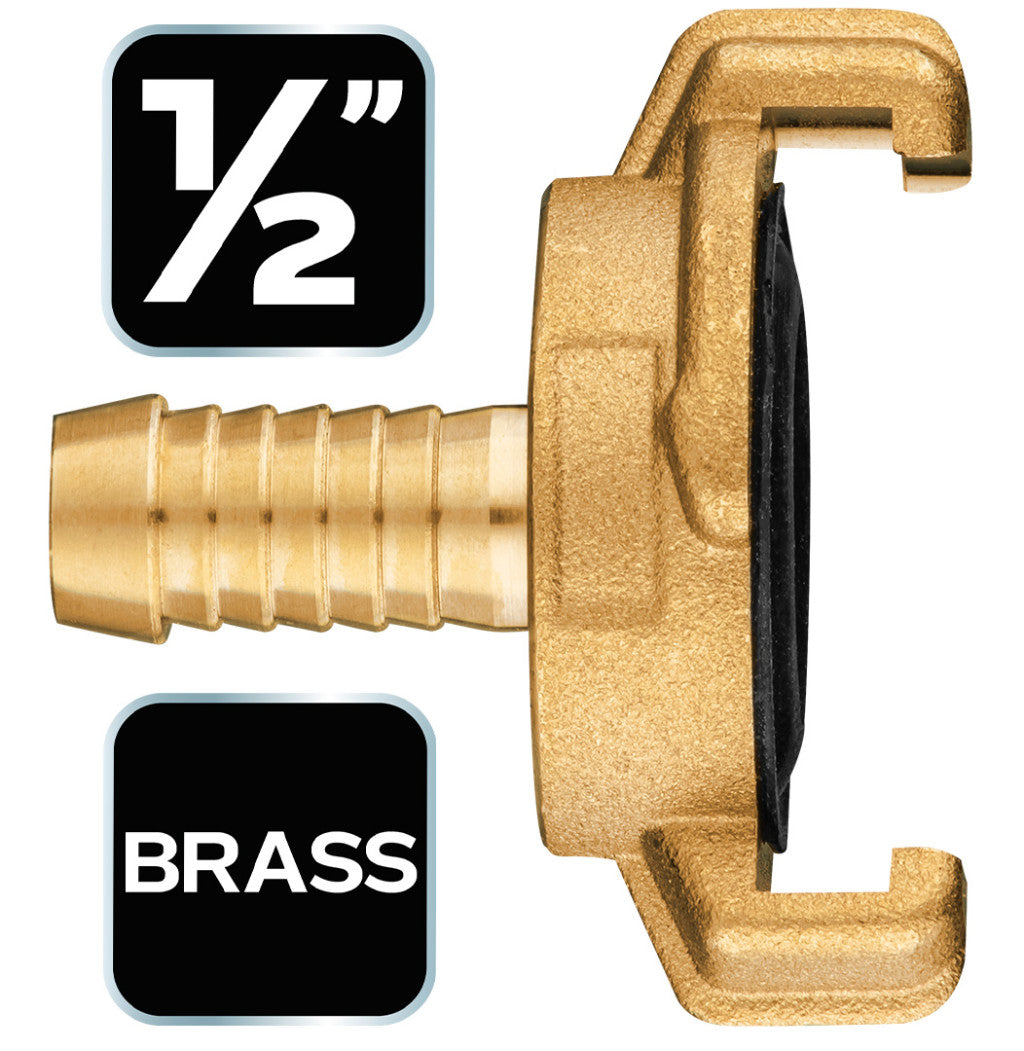 NEO TOOLS Réz tömlőcsatlakozó, körmös, bajonett záras, 1/2" 15-620