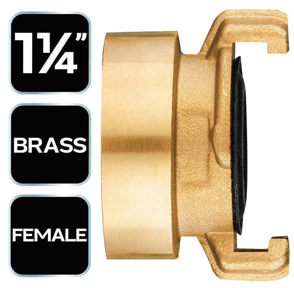 NEO TOOLS Réz gyorscsatlakozó, belső menetes, körmös, bajonett záras 1/4" 15-633