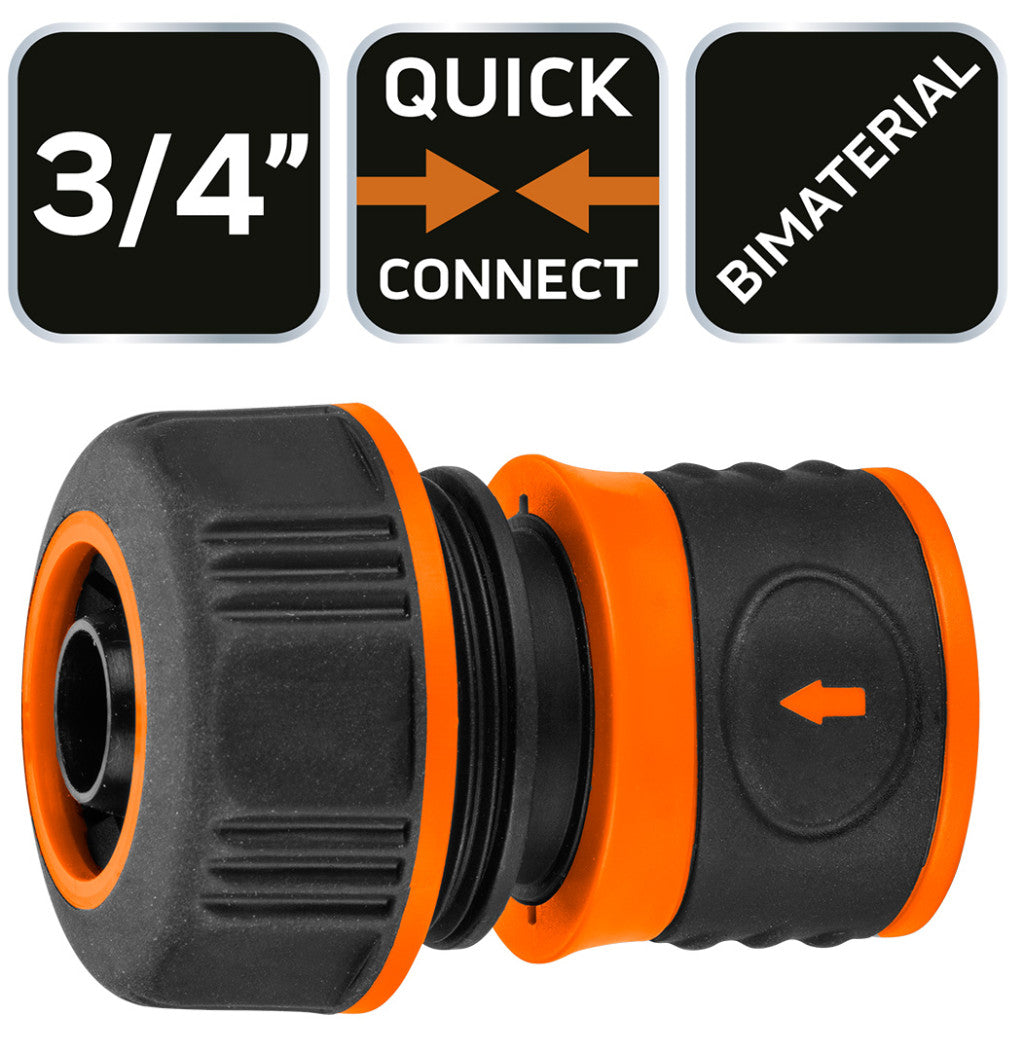 NEO TOOLS Tömlő gyorscsatlakozó 3/4", kétkomponensű 15-722