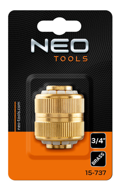 NEO TOOLS Tömlőtoldó csatlakozó 3/4", réz 15-737