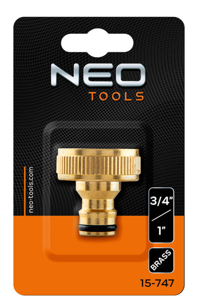 NEO TOOLS Csapcsatlakozó 3/4"- 1", réz 15-747