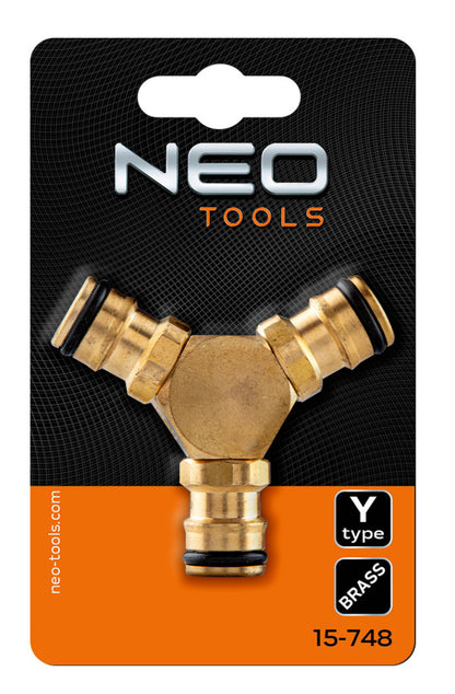 NEO TOOLS Y csatlakozó, 3 ágú, réz 15-748