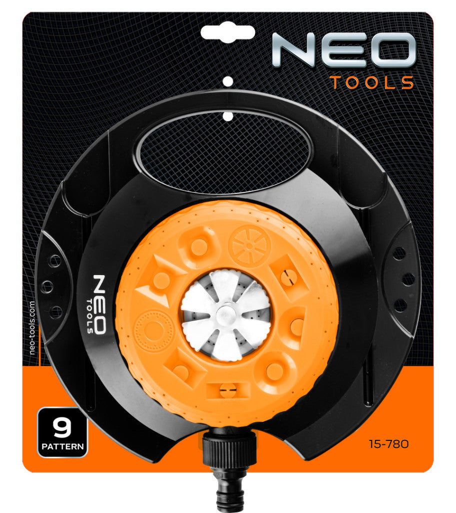 NEO TOOLS Köresőztető, öntöző, 9 funkciós, 120 m2 15-780