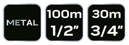 NEO TOOLS Tömlődob, fém, tömlőméret: 1/2" max100m, 3/4" max30 m 15-790