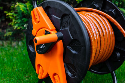 NEO TOOLS Tömlődob, műanyag, tömlőméret: 1/2" max60m, 3/4" max20 m 15-791