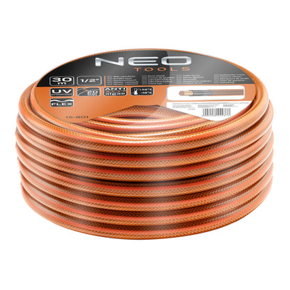 NEO TOOLS Locsolótömlő 1/2"x30 m, 4 rétegű ECONOMIC 15-801