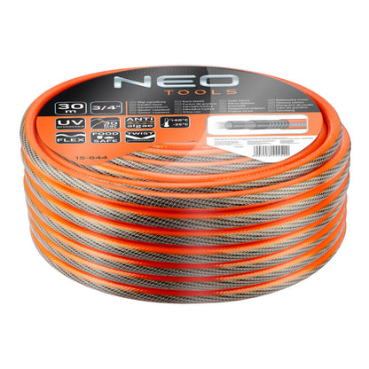 NEO TOOLS Locsolótömlő 3/4"x30 m, 6 rétegű PROFESSIONAL 15-844