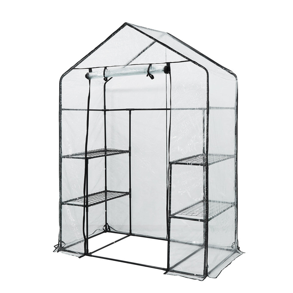 NEO TOOLS Növényház 143 x 73 x 195cm, PVC fólia, fémszerkezet 15-902
